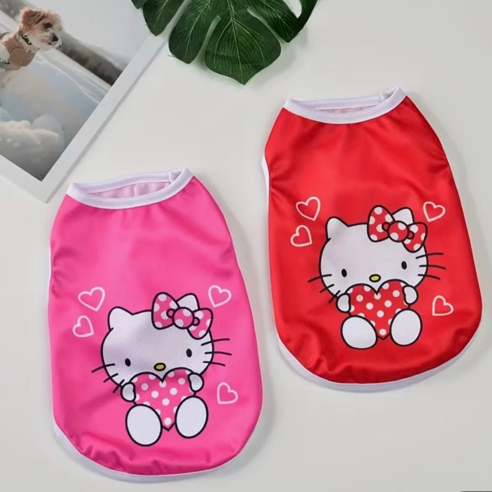 Hello Kitty Pink or Red Pet Vest Shirt for Small Pet - You Choose